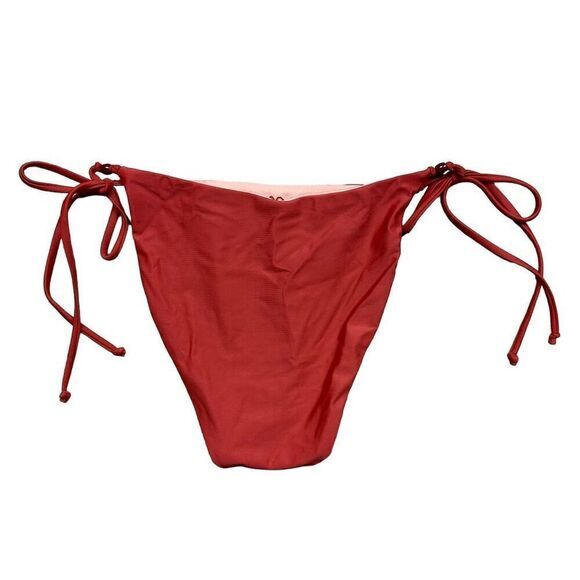 NWT J. Crew Women's Size M Curved-Waist Cheeky String Bikini Bottom with Beads - Picture 4 of 8